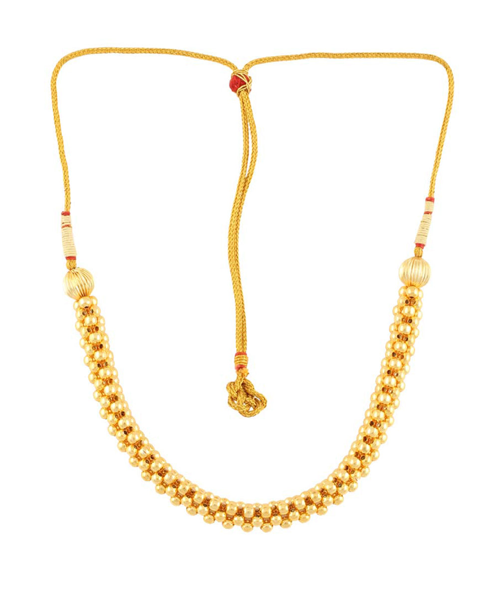 Broad Vertical Ball Thushi Necklace