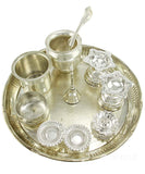 Silver Plated Pooja Aarti Set