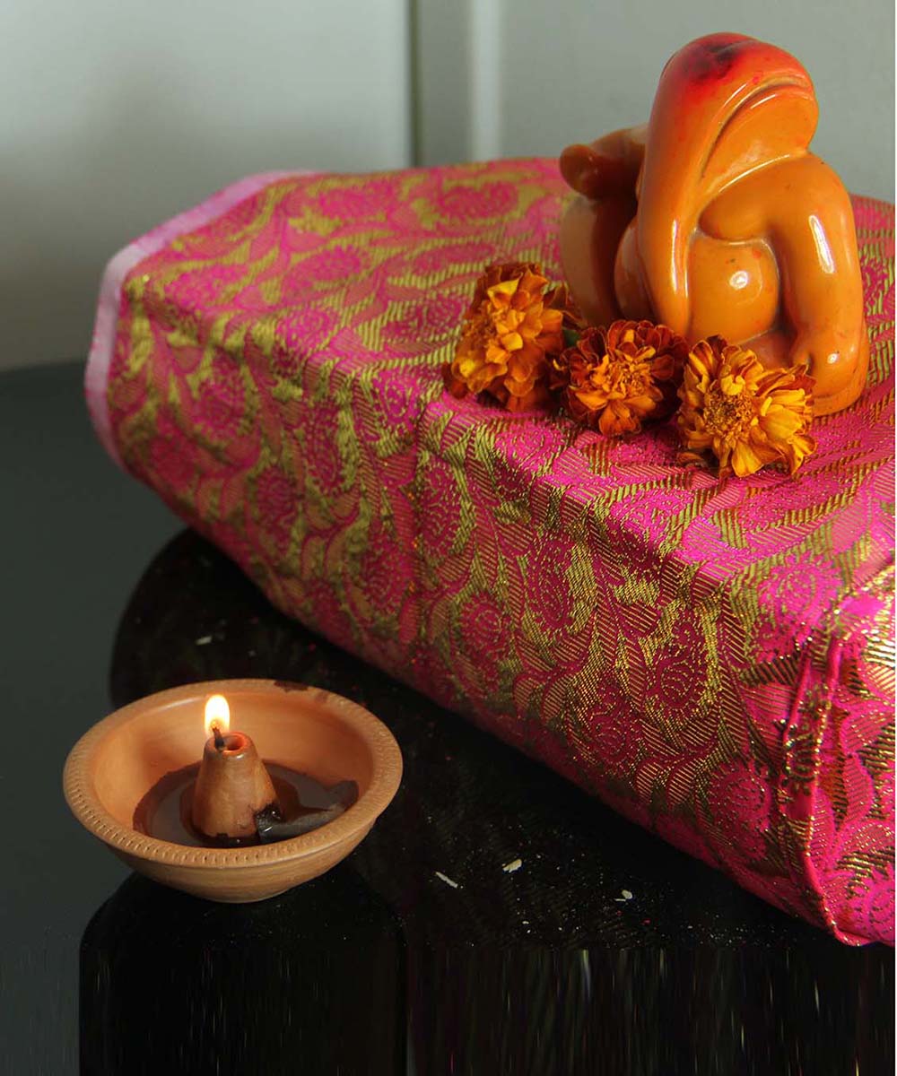 Natural Terracotta Pooja Lamp/Diya/Niranjan.