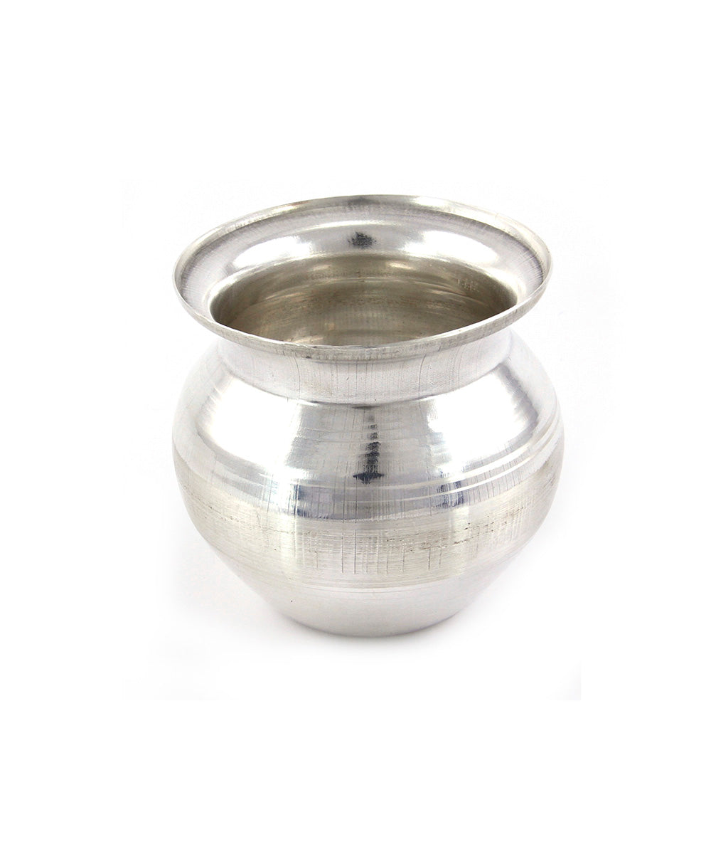 Decorative Silver Plated Kalash - Silver