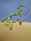 Multicolor Silk Thread Necklace Set - Style 2