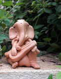 Beige Colored Terracotta Art Ganesha