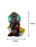 Multicolor Terracotta Ganesha Idol