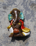 Multicolor Terracotta Ganesha Idol