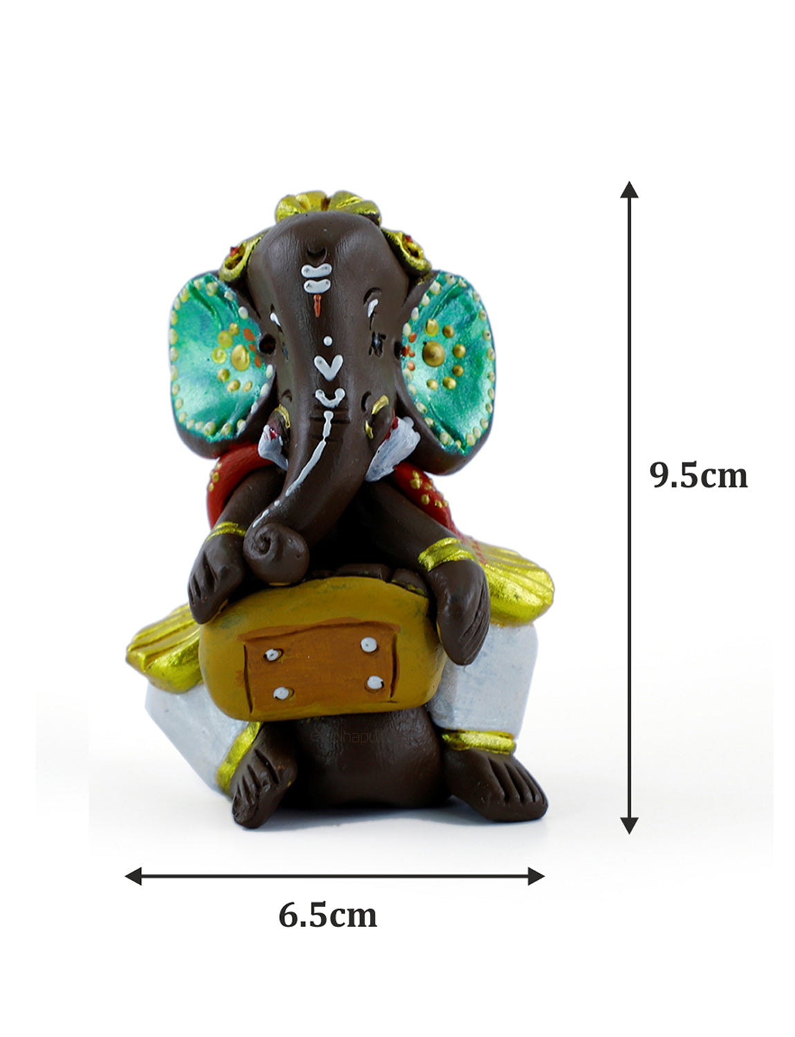 Multicolour Mitti Car Ganesha Gift