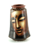 Handpainted Brown Color Bhuddha Face Table Decor
