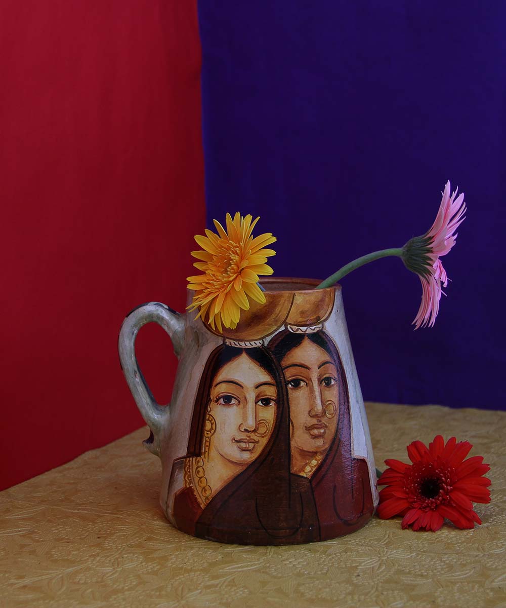 Multicolour Two Village Womens Flower Pot