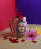 Rajasthani Lady Pink Terracotta Idols