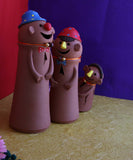 Terracotta Family: Husband, Wife, Daughter.
