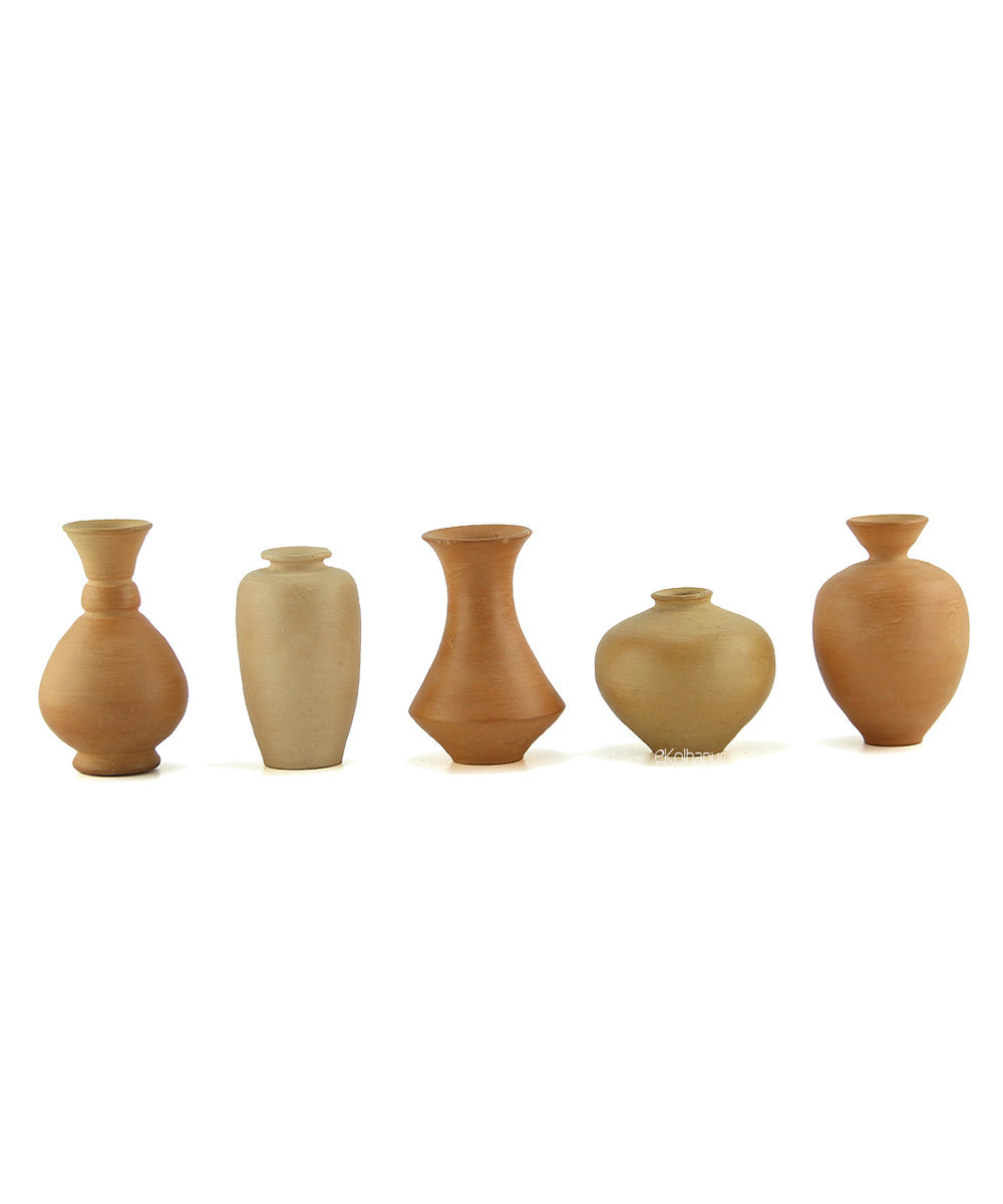 Experience the beauty of our set of 5 terracotta pieces