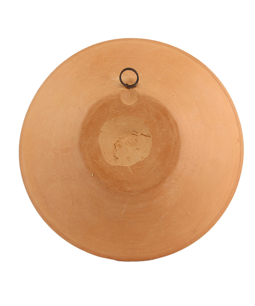 Beige Plate with Handcrafted Ganapati