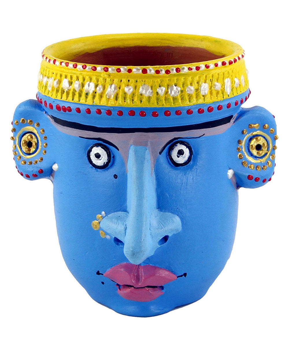 Multicolour Blue Men's Face Handicrafts